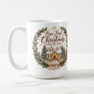 Our First Christmas in Our New Home 2026 Ornament Coffee Mug