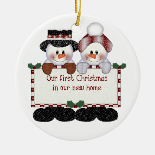 Our First Christmas in Our New Home Ceramic Tree Decoration