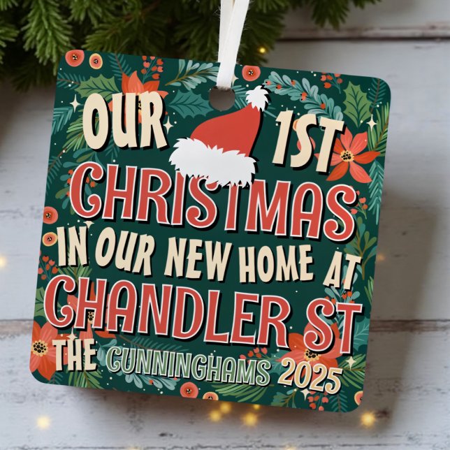 Our First Christmas in our New Home Christmas Metal Tree Decoration (Creator Uploaded)
