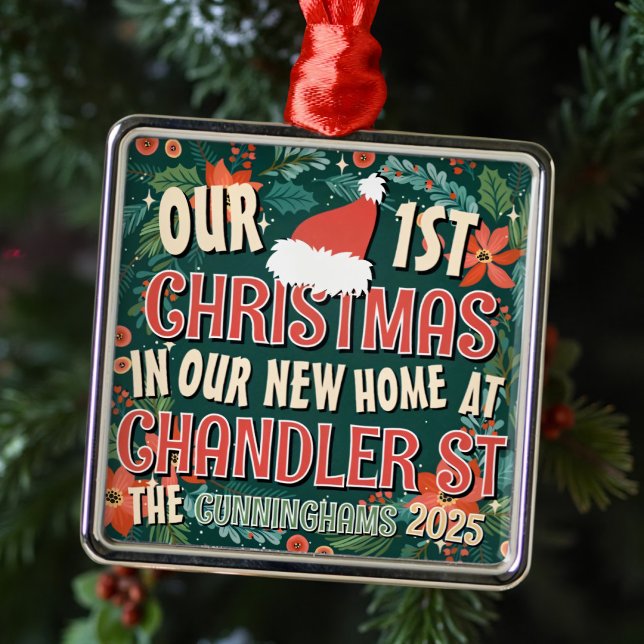 Our First Christmas in our New Home Christmas Metal Tree Decoration (Creator Uploaded)