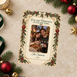 Our First Christmas in Our New Home Holiday Card