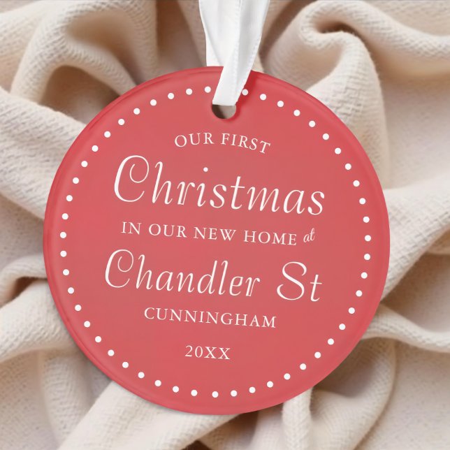 Our First Christmas in our New Home Simple Ornament (Creator Uploaded)