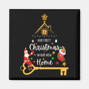 Our First Christmas In Our New Home Xmas Magnet