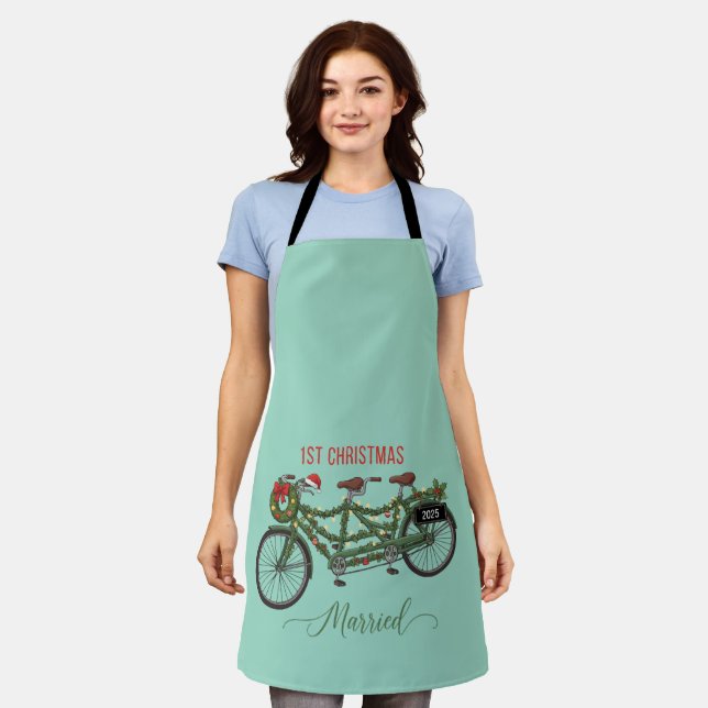 Our First Christmas Married 2025 | Cute Tandem  Apron (Worn)