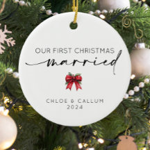 Our First Christmas Married 