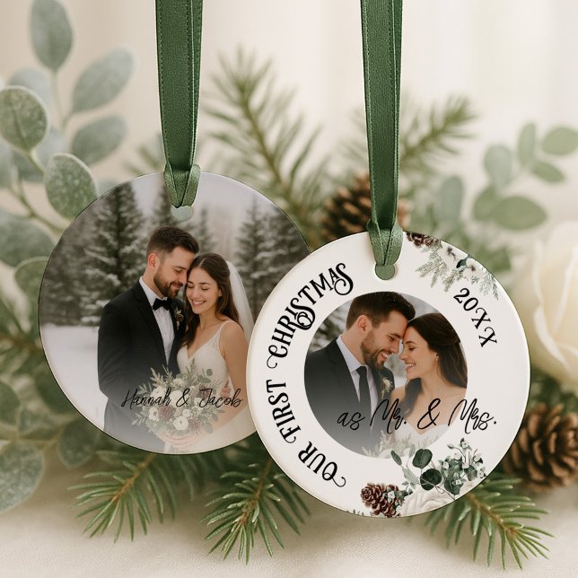 Our First Christmas Married Ceramic Tree Decoration (Creator Uploaded)