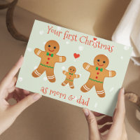 Our First Christmas Married - Cute Gingerbread Men