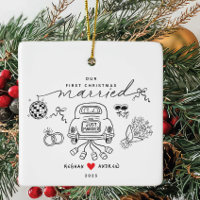 Our First Christmas Married Ornament
