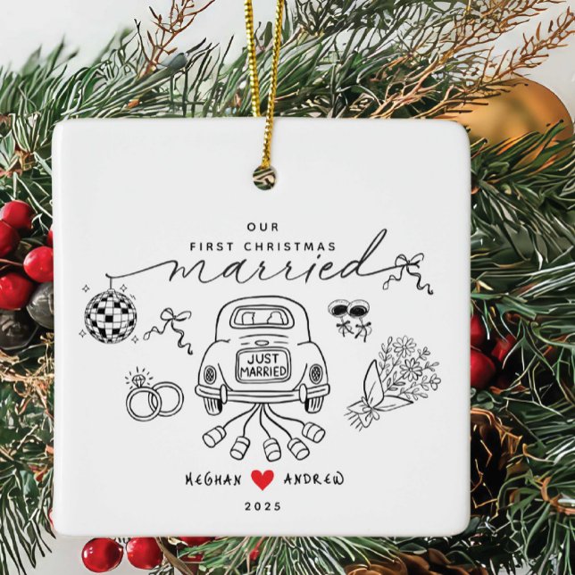 Our First Christmas Married Ornament (Creator Uploaded)