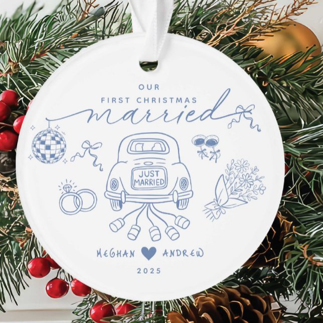 Our First Christmas Married Ornament (Creator Uploaded)