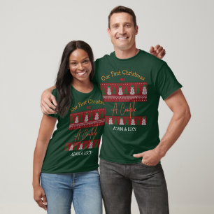 Our first Christmas Mr. and Mrs. /Couple newlywed T-Shirt