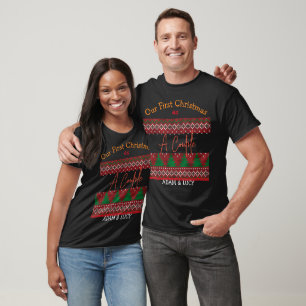 Our first Christmas Mr. and Mrs. /Couple newlywed  T-Shirt