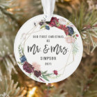 Our First Christmas Mr & Mrs | First Married Photo
