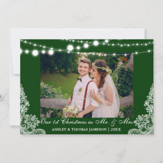 Our First Christmas Mr. & Mrs. Photo Card G