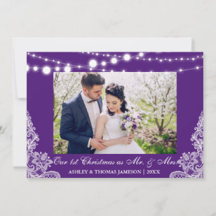 Our First Christmas Mr. & Mrs. Photo Card PB
