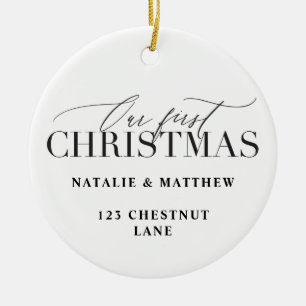 our first christmas new home ceramic tree decoration