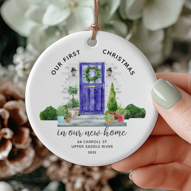 Our First Christmas New House  Ceramic Ornament (Creator Uploaded)