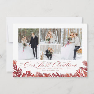 Our First Christmas Newlywed Holiday Photo Card