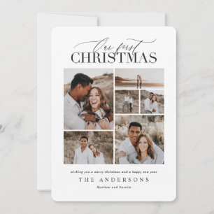 our first christmas, newlywed thank you card
