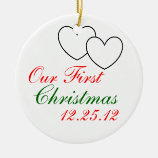 "Our First Christmas" Ornament
