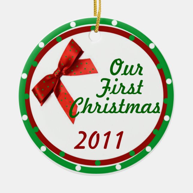 Our First Christmas Ornament (Front)