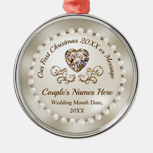 Our First Christmas Ornament Personalised (Front)