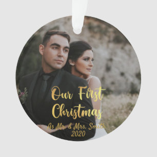 Our First Christmas Personalised Christmas Ornament