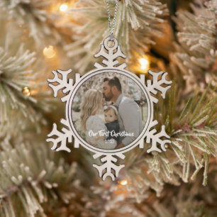 Our First Christmas Photo Ornament