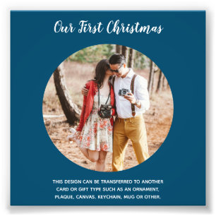 Our First Christmas PHOTO Template - Create Own Print