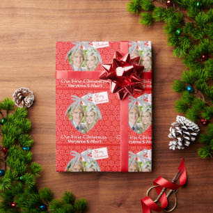 Our First Christmas Photo Wrapping Paper