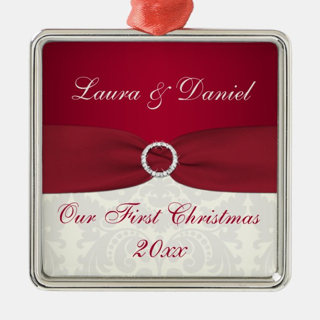 Our First Christmas Premium Keepsake Ornament (Front)