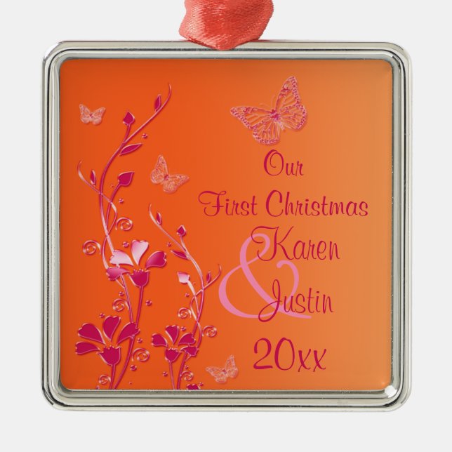 Our First Christmas Premium Keepsake Ornament (Front)