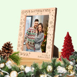 Our First Christmas Santa & Deer Couple Name 8x10 Etched Frames<br><div class="desc">Our First Christmas Santa & Deer Couple's Name 8x10 Etched Frame. Personalise the text with information.</div>