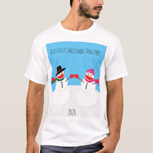 Our First Christmas Snowmen 2020 Face Masks T-Shirt