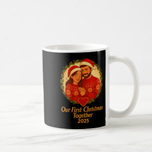 Our First Christmas Together 2025 Matching Couple  Coffee Mug