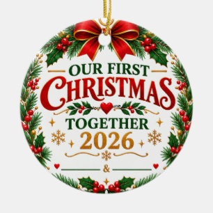 Our First Christmas Together 2026 Ceramic Tree Decoration
