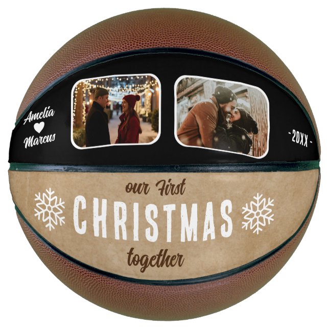 Our First Christmas Together 2 Photos  Basketball (Front)