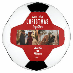 Our First Christmas Together 2 Photos  Soccer Ball