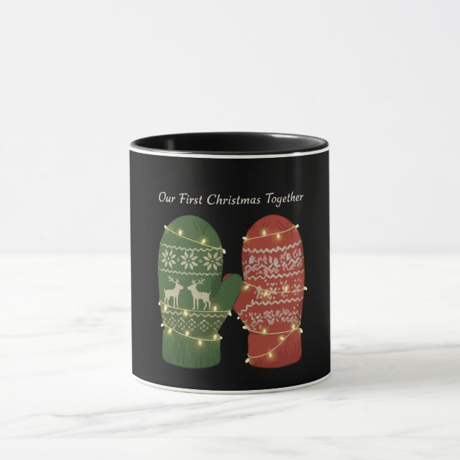 Our First Christmas Together Cosy Knitted  Mug (Center)