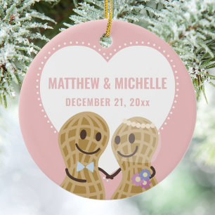 Our First Christmas Together Couple Photo Ceramic Tree Decoration