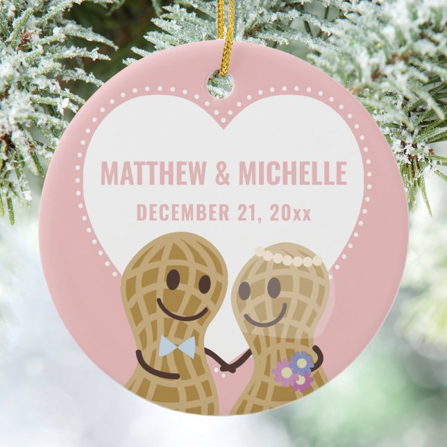 Our First Christmas Together Couple Photo Ceramic Tree Decoration (Creator Uploaded)