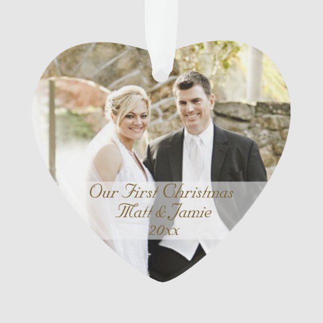 Our First Christmas Together Couple's Ornament (Front)