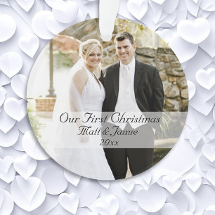 Our First Christmas Together Couple's Ornament