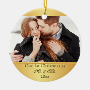 Our First Christmas Together Custom Ceramic Tree Decoration