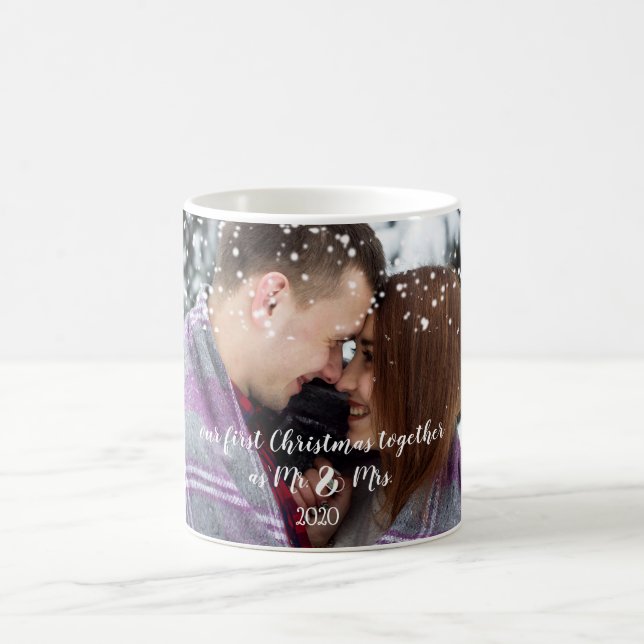 Our First Christmas Together Custom Photo Mug (Center)