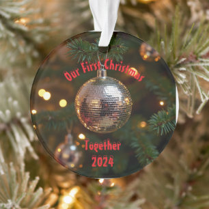 Our First Christmas Together Customisable Ornament
