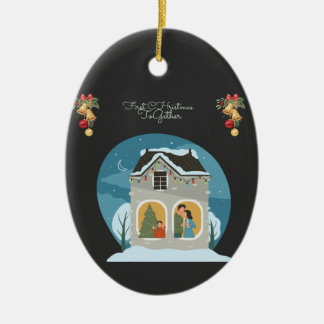 Our First Christmas Together Family Holiday Ceramic Tree Decoration
