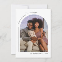 Our First Christmas Together Family Photo Card