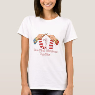 Our First Christmas Together Knitting Couple T-Shirt