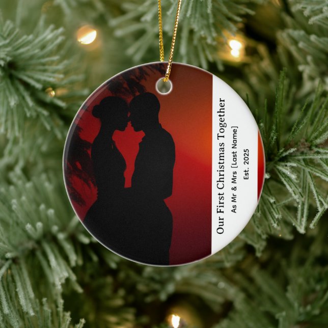 Our First Christmas Together Mr & Mrs Ornament (Tree)